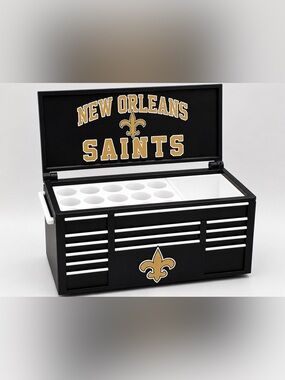 New Orleans Saints Mini Toolbox Pen And Trinket Holder Desk Top Organizer